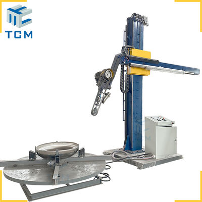 Stainless steel tank cap vessel head PLC full automation polishing machine from Trancar Industries