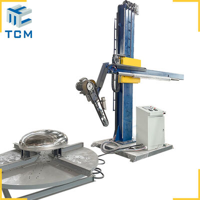 Machine de polissage complètement automatique de PLC de surface de trémie de cône de tête bombée en acier
